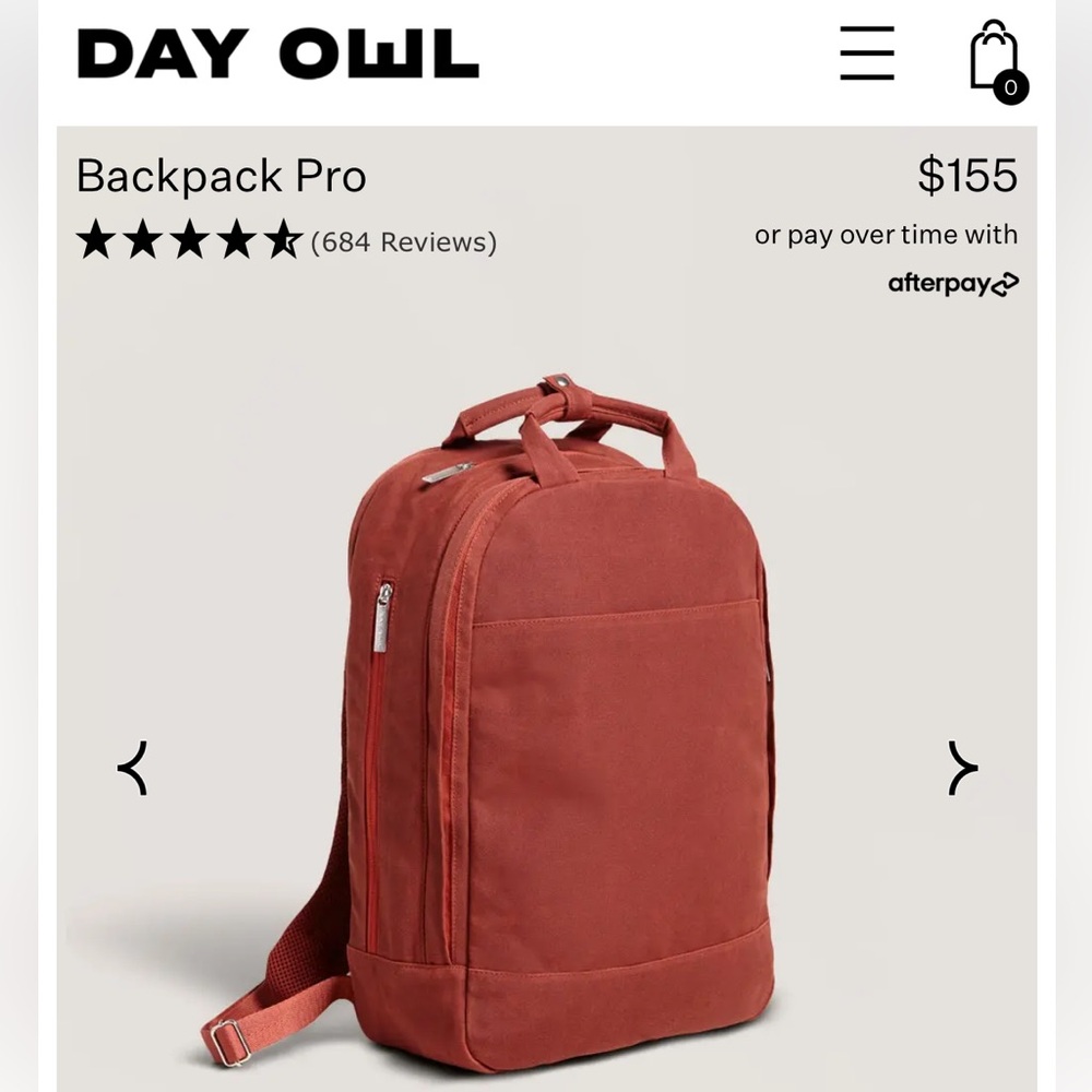 Day Owl Backpack Pro in Jam Red